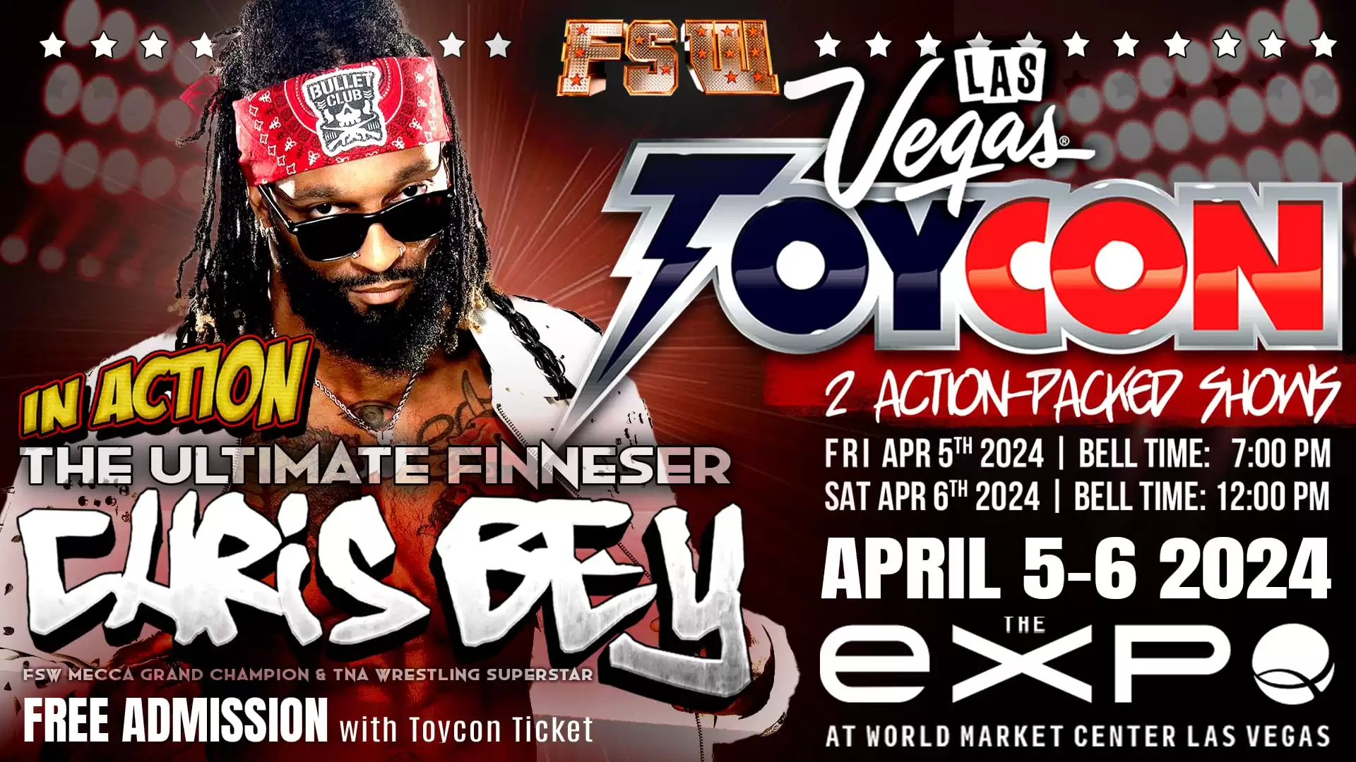 FSW Toycon 2024 April 5 and April 6 Word Market Center Las Vegas NV