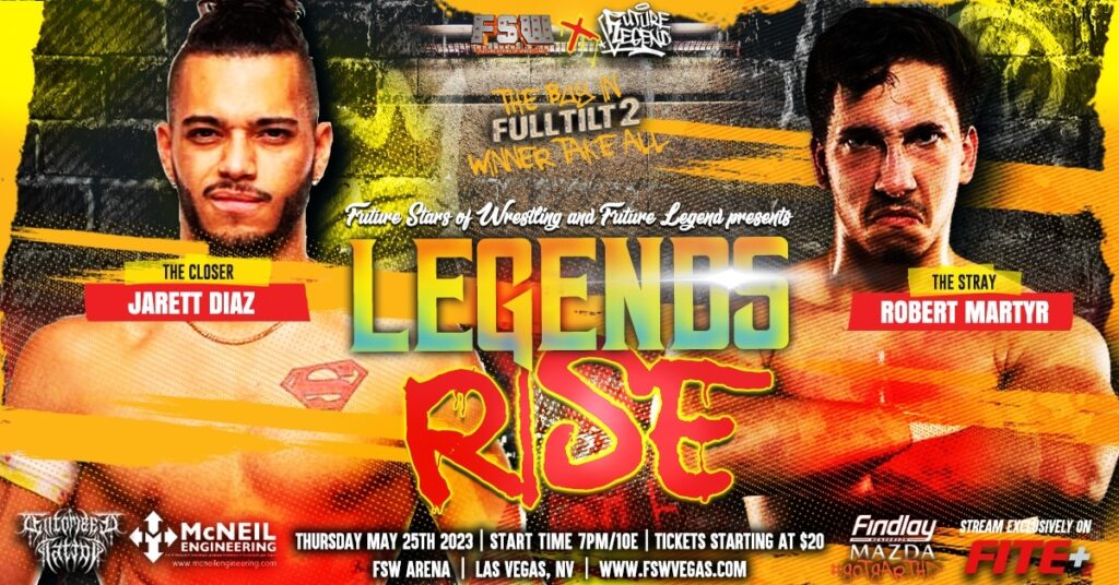 FSW Future Legend Apparel Legends Rise May 25 2023 Las Vegas, NV Jarett Diaz vs Robert Martyr