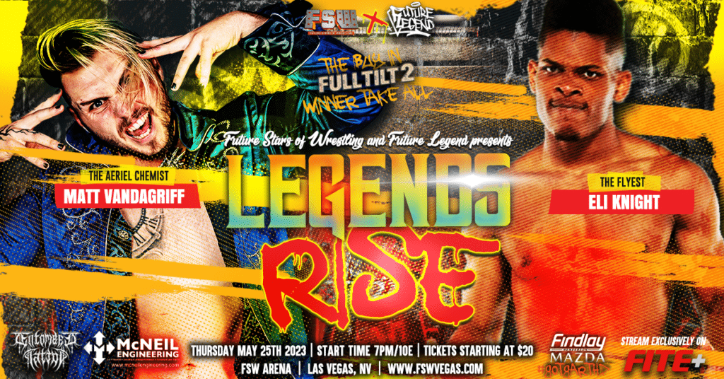 FSW Future Legend Apparel Legends Rise May 25 2023 Las Vegas, NV Matt Vandagriff vs Eli Knight