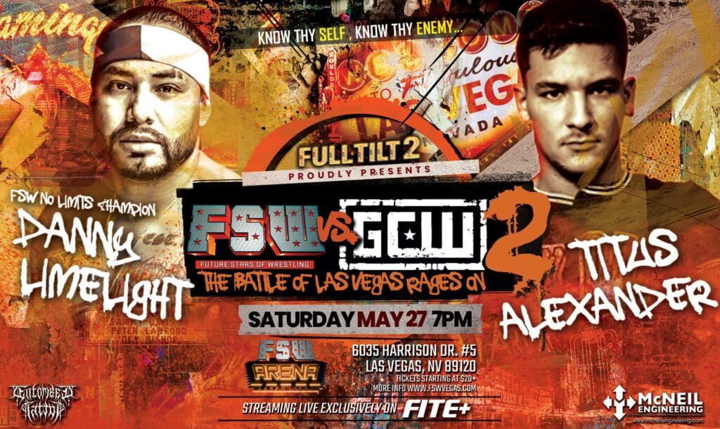 FSW vs GCW 2 May 27 2023 Las Vegas NV Danny Limelight vs Titus Alexander