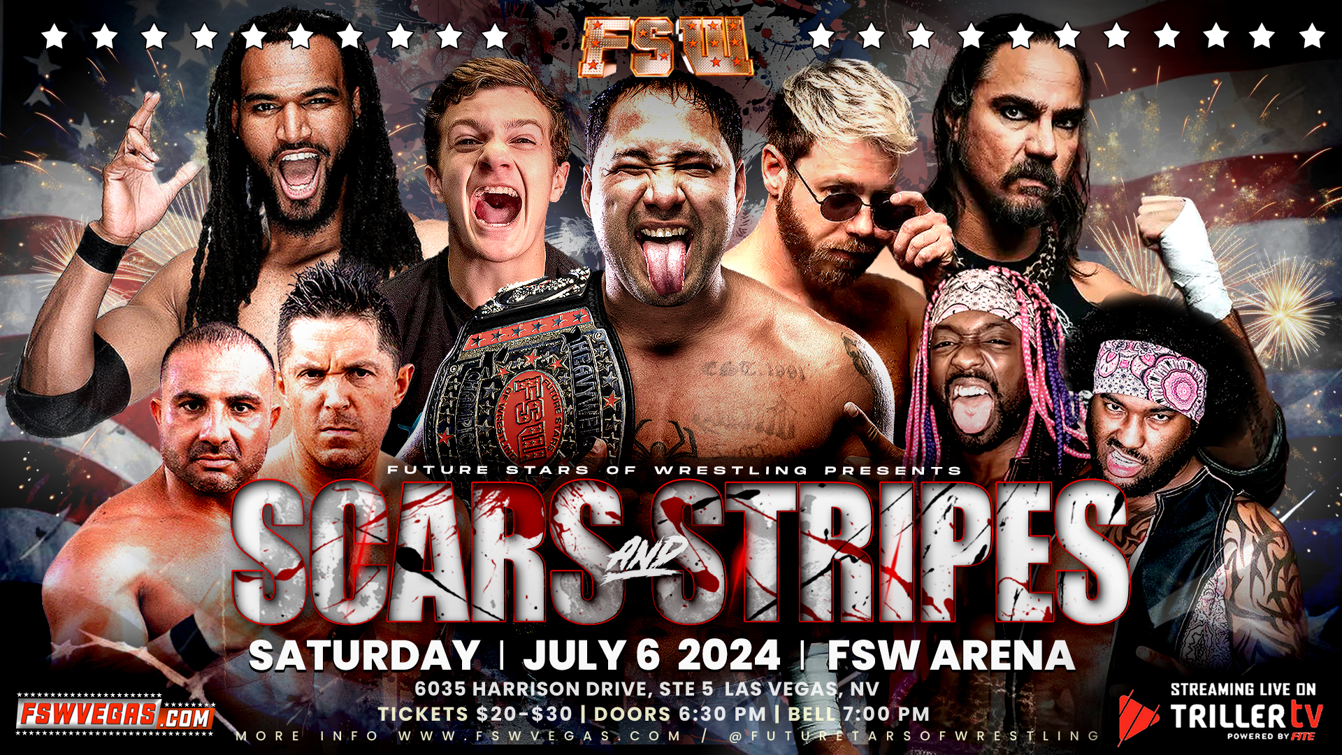 FSW Scars and Stripes July 6 2024 FSW Arena Las Vegas NV