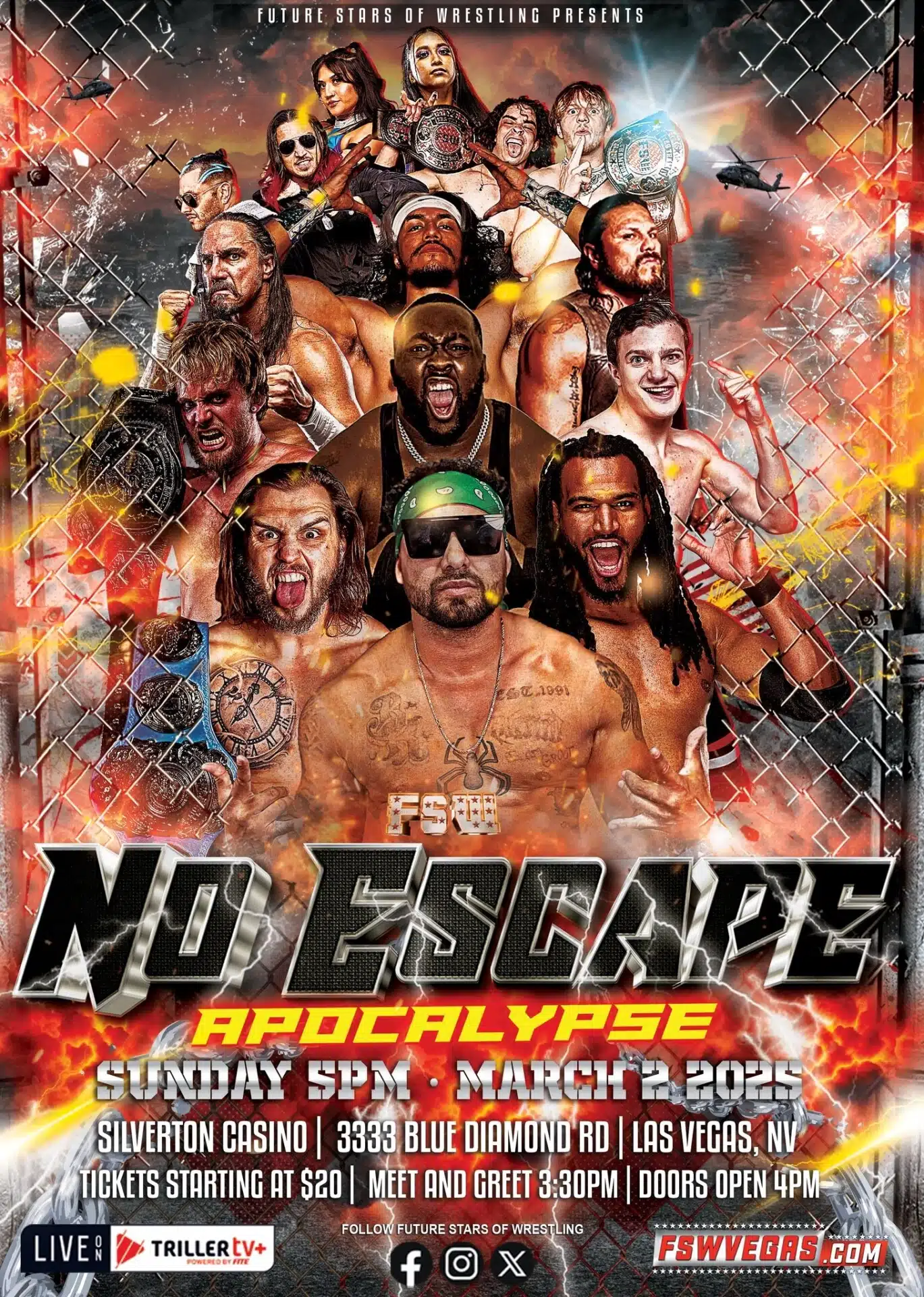 Future Stars of Wrestling FSW No Escape Apocalypse