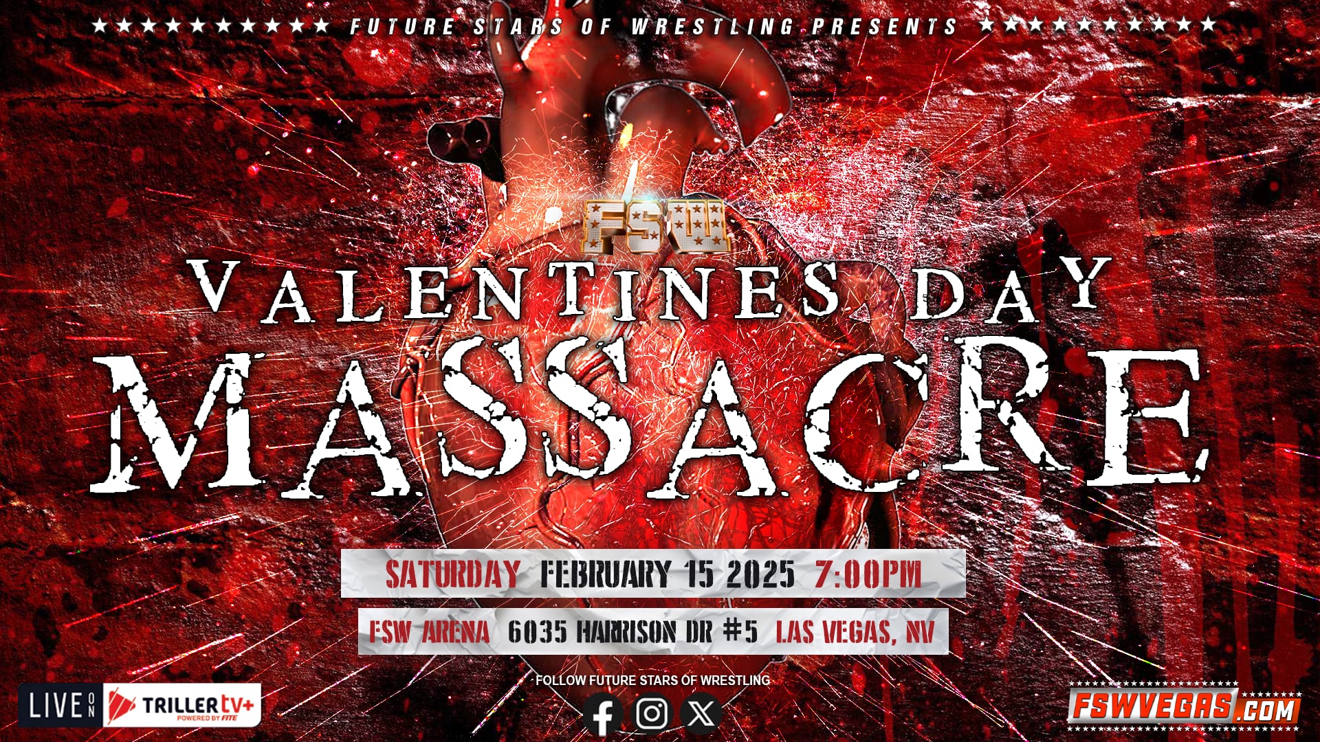 Future Stars of Wrestling FSW Valentines Day Masacre 2025