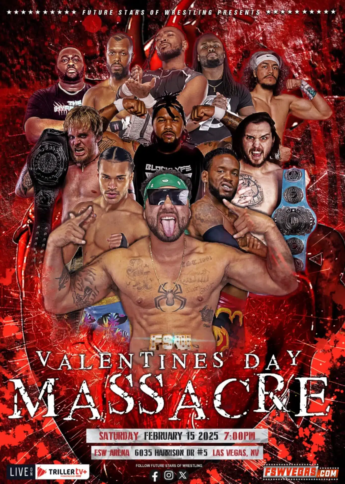 Future Stars of Wrestling FSW Valentines Day Masacre 2025