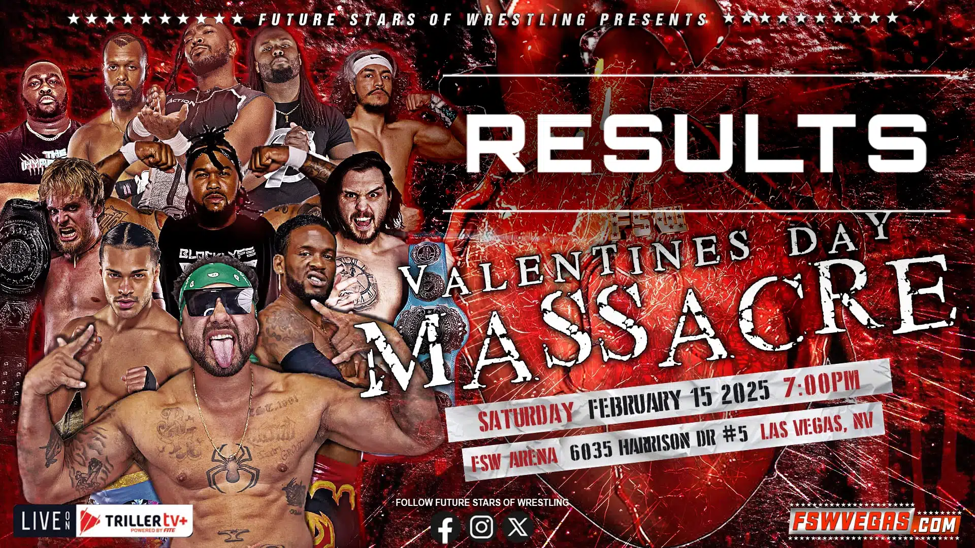 VALENTINES DAY MASSACRE – RESULTS & PHOTOS